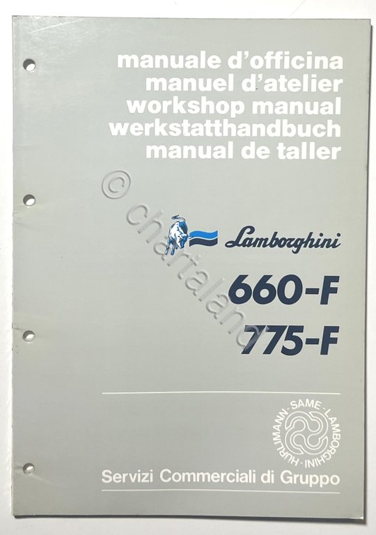 Manuale d'Officina Trattori Lamborghini - 660-F / 775-F - ed. …