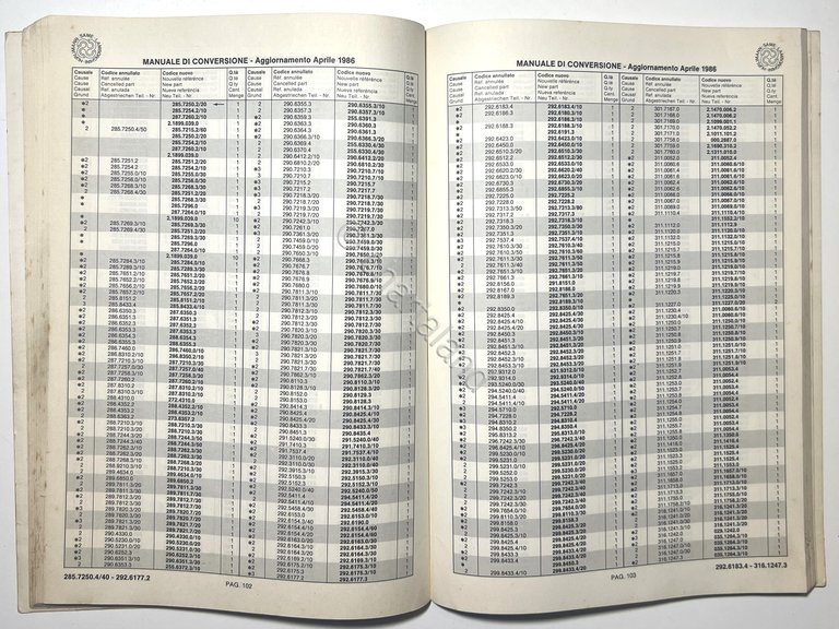 Manuale di Conversione dei Codici Ricambi Hurlimann SAME Lamborghini - …