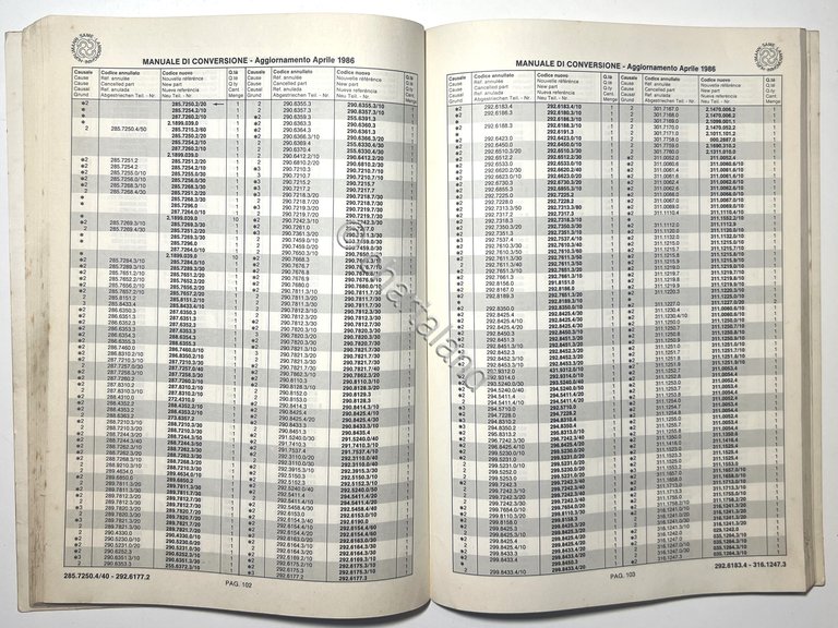 Manuale di Conversione dei Codici Ricambi Hurlimann SAME Lamborghini - …