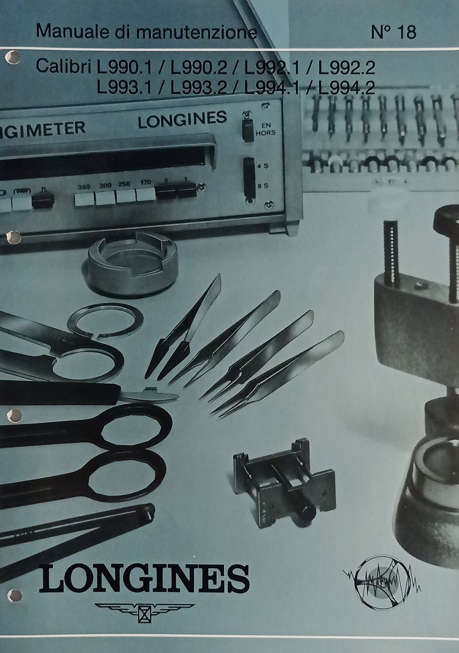 Manuale di Manutenzione Longines N. 18 - Calibri L 990 … | Immagine principale