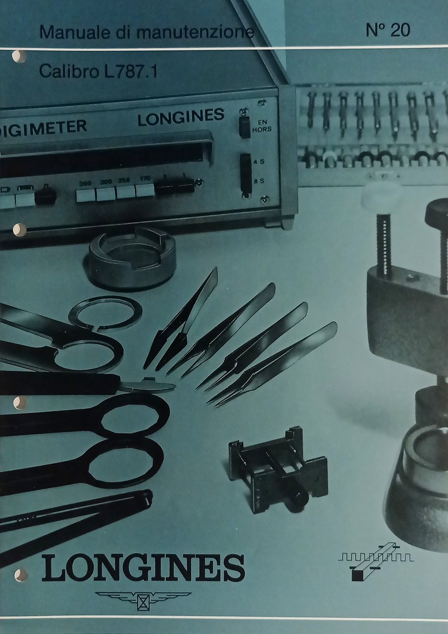 Manuale di Manutenzione Longines N. 20 - Calibro L 787.1 … | Immagine principale