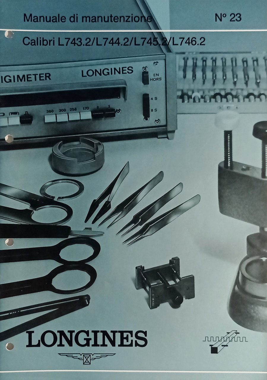 Manuale di Manutenzione Longines N. 23 - Calibri L 743.2 … | Immagine principale