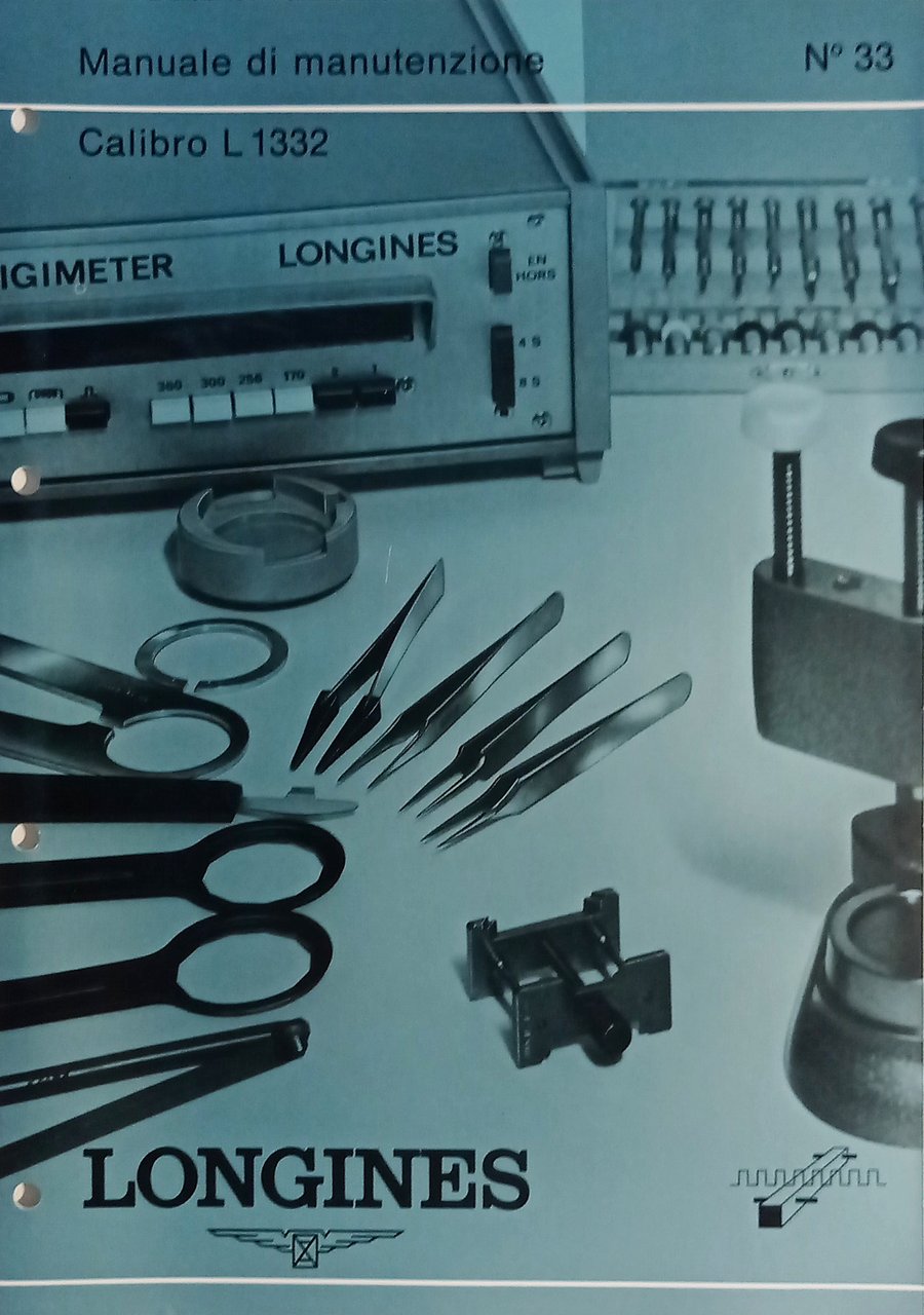 Manuale di Manutenzione Longines N. 33 - Calibro L 1332 … | Immagine principale