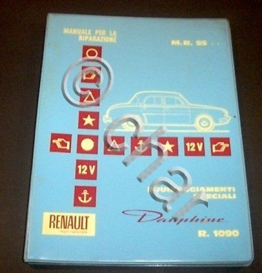 Manuale Riparazioni Renault Dauphine R. 1090 - Equipaggiamenti Speciali - …