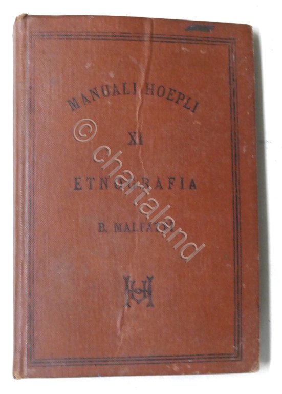 Manuali Hoepli - Bartolomeo Malfatti - Etnografia - ed. 1883