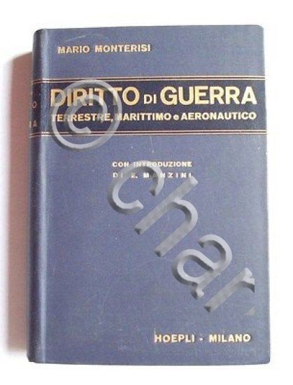Manuali Hoepli - Diritto di guerra - 1^ ed. 1938