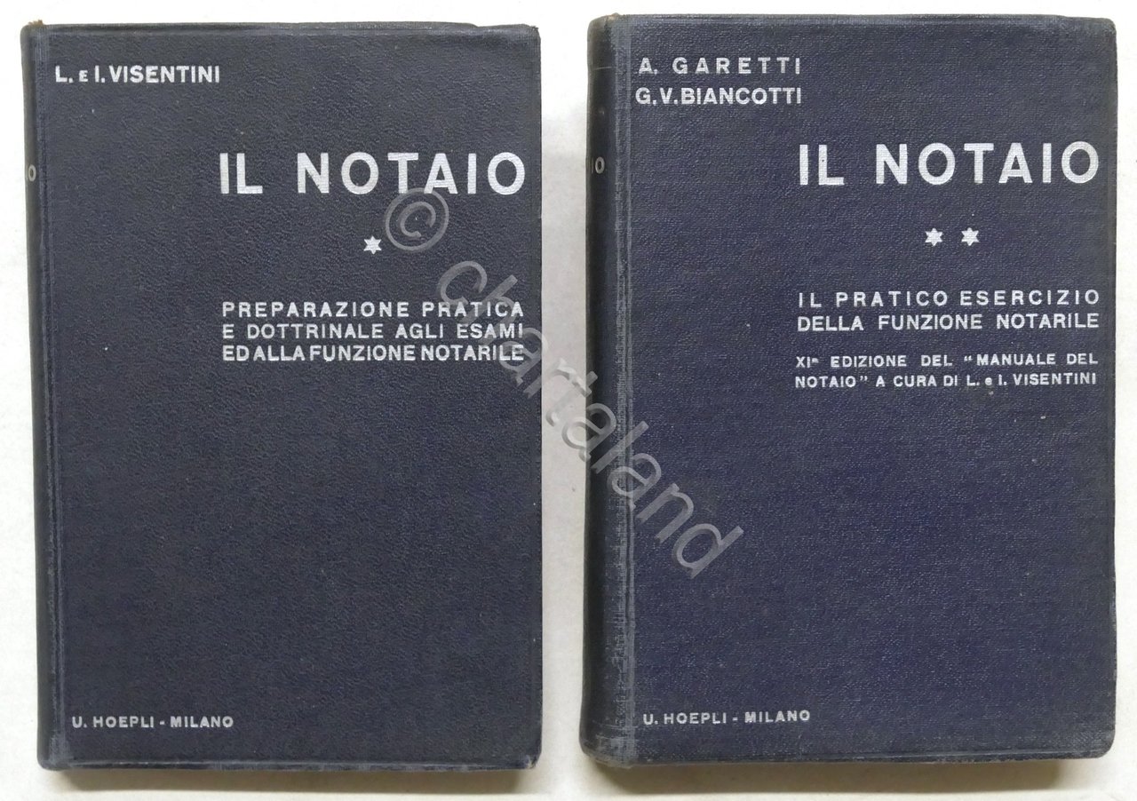 Manuali Hoepli L. e I. Visentini - Il Notaio - … | Immagine principale