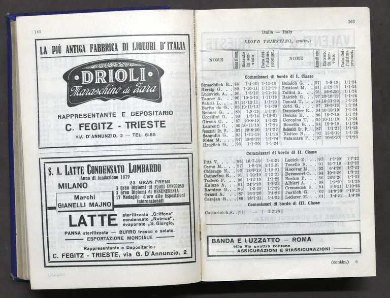 Marina - Almanacco delle Marine Mercantili - Annata 1926 / …
