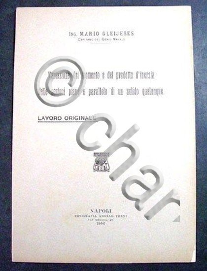 Marina - M. Gleijeses - Variazione Momento Inerzia Sezioni Piane …