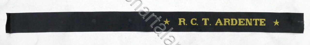 Marina Militare - Nastro cappello R. C. T. Ardente cacciatorpediniere …