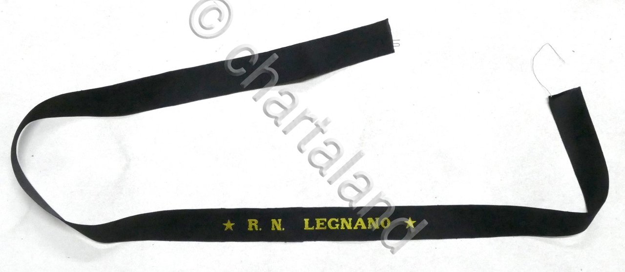 Marina Militare - Nastro cappello Regia Nave R. N. Legnano …