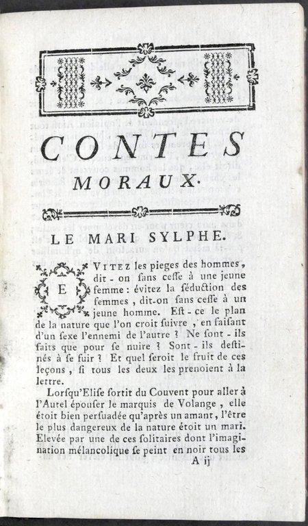 Marmontel - Contes Moraux - Avec une apologie du théatre …