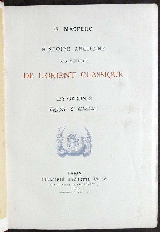 Maspero - Histoire ancienne orient classique Les origines Egypte et …