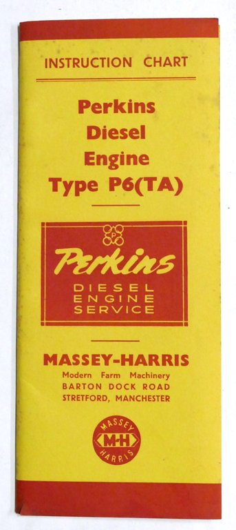 Massey Harris - Perkins Diesel Engine Type P6 (TA) - Instruction Chart