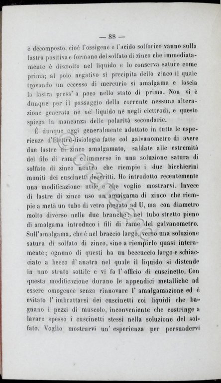 Matteucci - Cours d'electro-physiologie 1858 / Corso di elettro-fisiologia 1861