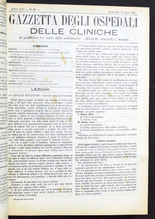 Medicina - Gazzetta degli ospedali e delle cliniche - 2° … | Immagine Gallery 2