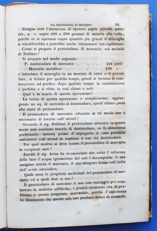 Medicina Del Pozzo Catechismo teorico-pratico Farmacia - Arsenico veleni - … | Immagine Gallery 3