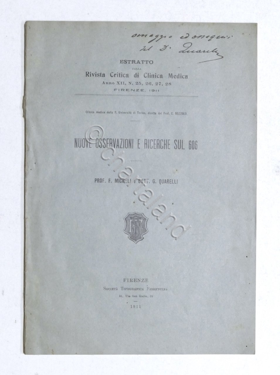 Medicina Sifilide - Micheli - Nuove osservazioni e ricerche sul …