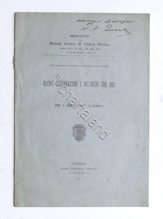 Medicina Sifilide - Micheli - Nuove osservazioni e ricerche sul …