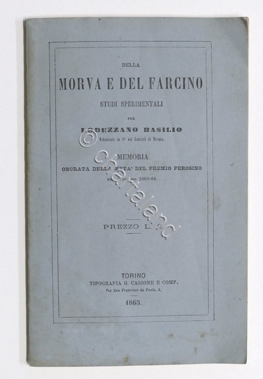 Medicina Veterinaria - Della morva e del farcino - Studi … | Immagine Gallery 2