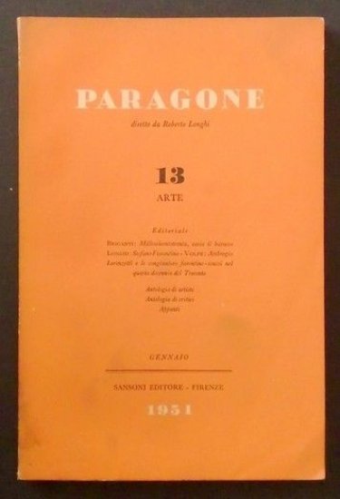 Mensile di Arte Figurativa e Letteratura - Paragone - Anno … | Immagine principale