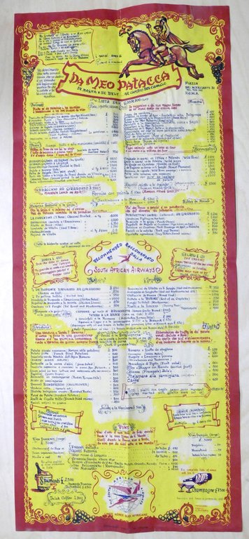 Menu Ristorante Da Meo Patacca - Roma - Lista del …