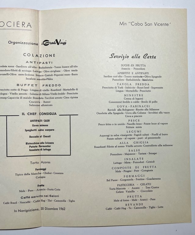 Menu Viaggi - Capodanno in Crociera - M/N Cabo San …