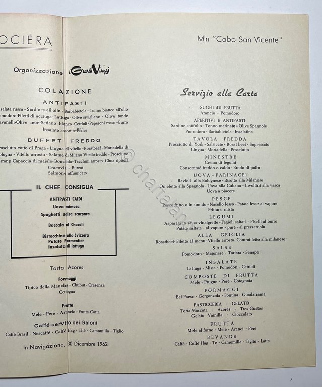 Menu Viaggi - Capodanno in Crociera - M/N Cabo San …