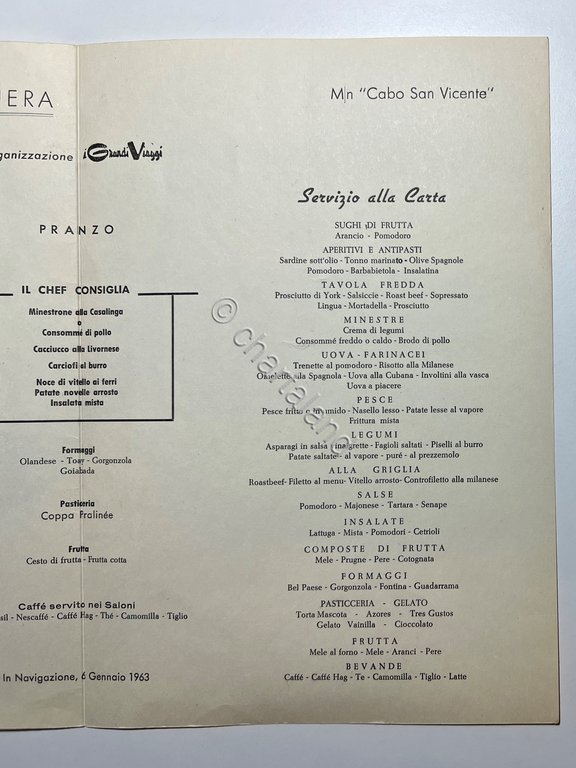 Menu Viaggi - Capodanno in Crociera - M/N Cabo San …