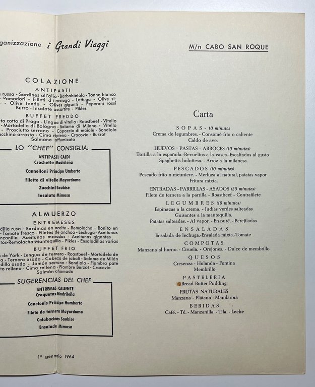 Menu Viaggi - Crociera di Capodanno - M/N Cabo San …