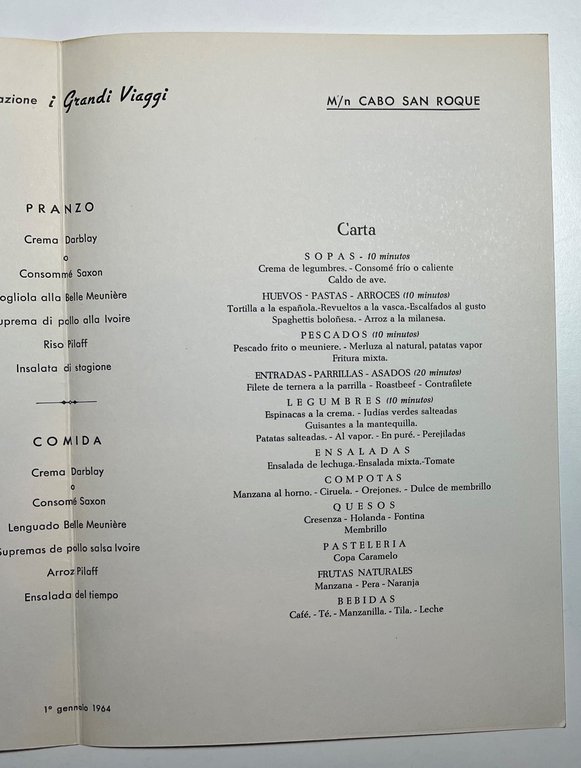 Menu Viaggi - Crociera di Capodanno - M/n Cabo San …