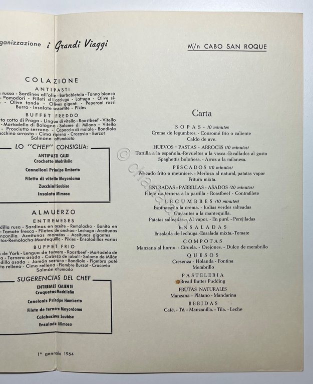 Menu Viaggi - Crociera di Capodanno - M/N Cabo San …