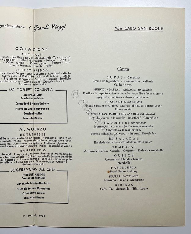 Menu Viaggi - Crociera di Capodanno - M/N Cabo San …