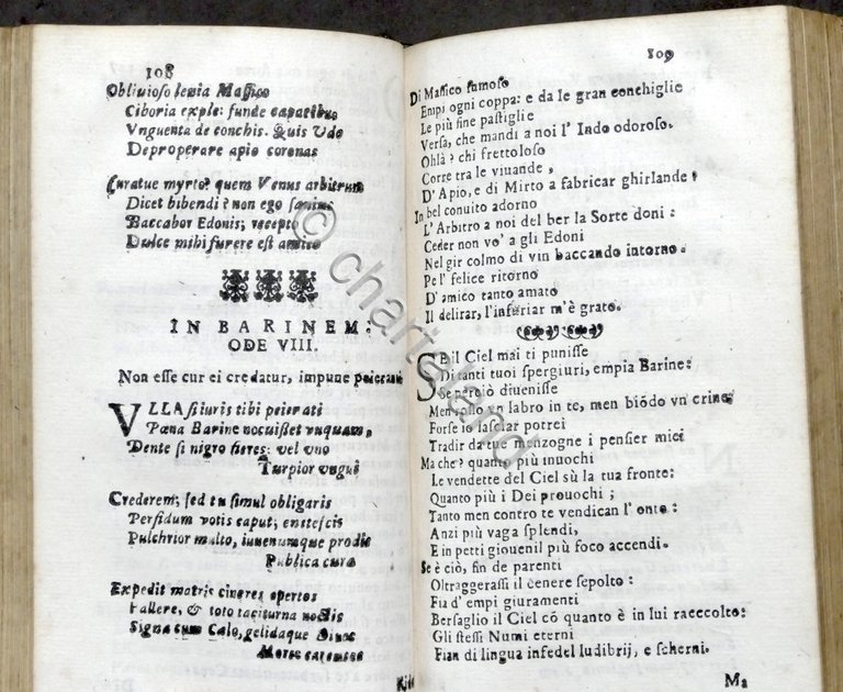 Metamorfosi lirica d'Horatio parafrasato e moralizato da Loreto Mattei - …