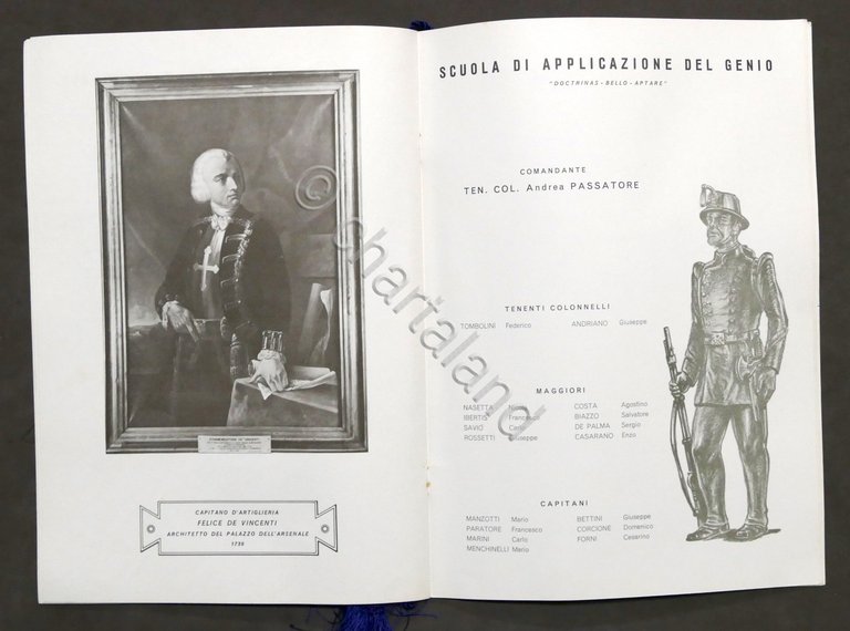 Militaria - Calendario Scuole di Applicazione d'Arma - 1962