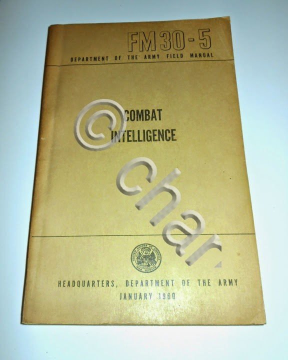 Militaria - Combat Intelligence - 1^ed. 1960