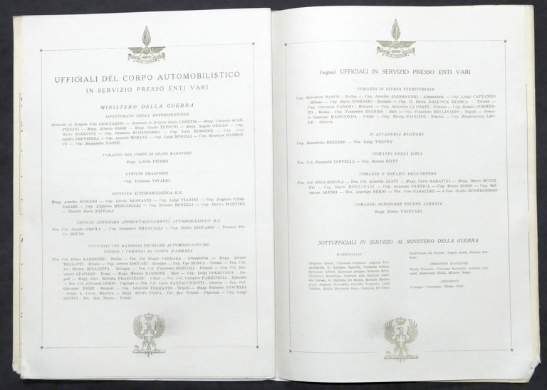 Militaria - Corpo Automobilistico 1935 - 1940 - Fervent rotae …
