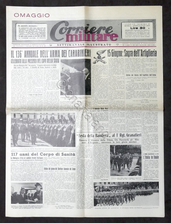 Militaria - Corriere Militare - Settimanale illustrato - N. 25 …