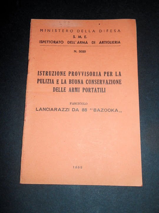 Militaria - Pulizia e conservazione Armi Portatili : Lanciarazzi da …