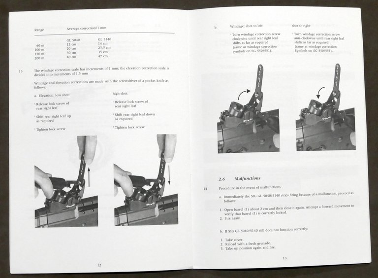 Militaria - SIG arms - Instructions for the SIG 40 …