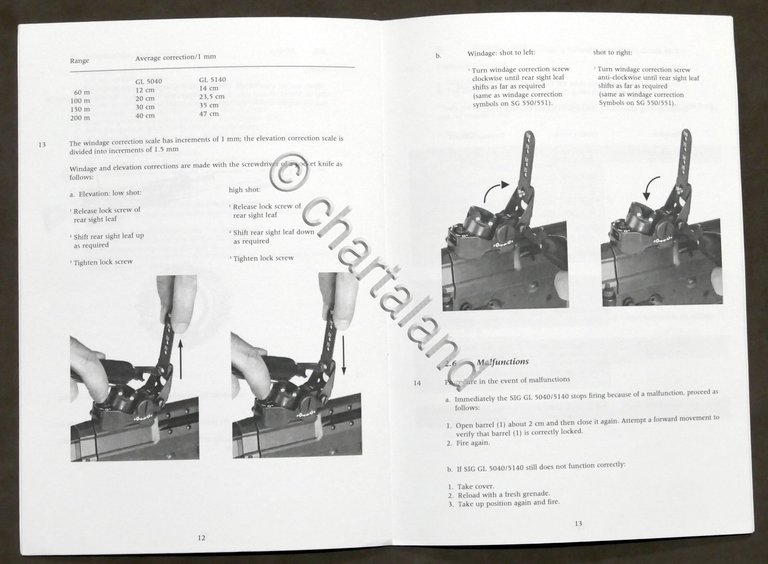 Militaria - SIG arms - Instructions for the SIG 40 …