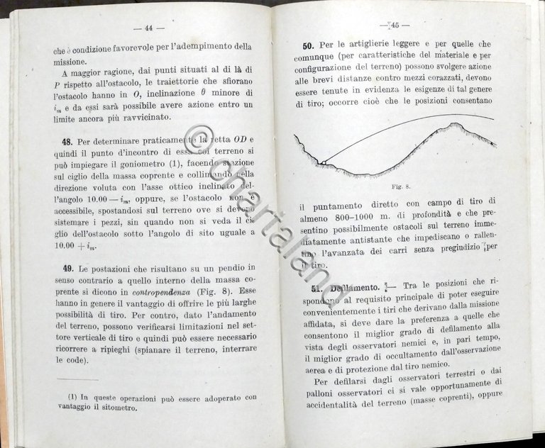 Militaria Addestramento Artiglieria vol. IV - Istruzione Tiro - Parte …