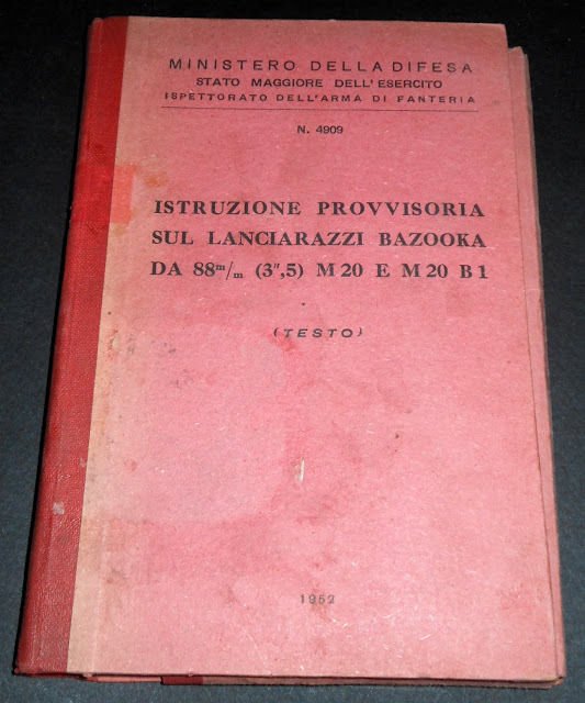 Militaria Armi Istruzione sul Lanciarazzi Bazooka da 88 mm 1952 …