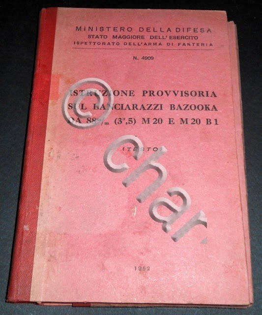 Militaria Armi Istruzione sul Lanciarazzi Bazooka da 88 mm 1952 …
