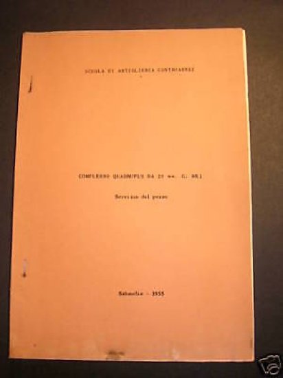 Militaria Complesso quadruplo da 20 mm MK1 1^ ed. 1955