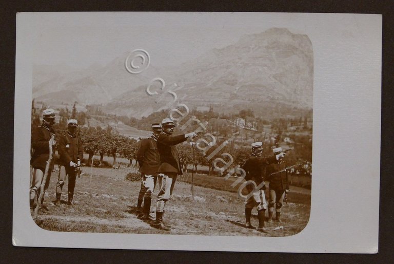 Militaria Foto d'epoca - cartolina (16) Esercito Reparto Mitraglieri - …