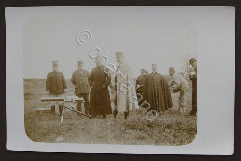 Militaria Foto d'epoca - cartolina (5) Esercito Reparto Mitraglieri - …
