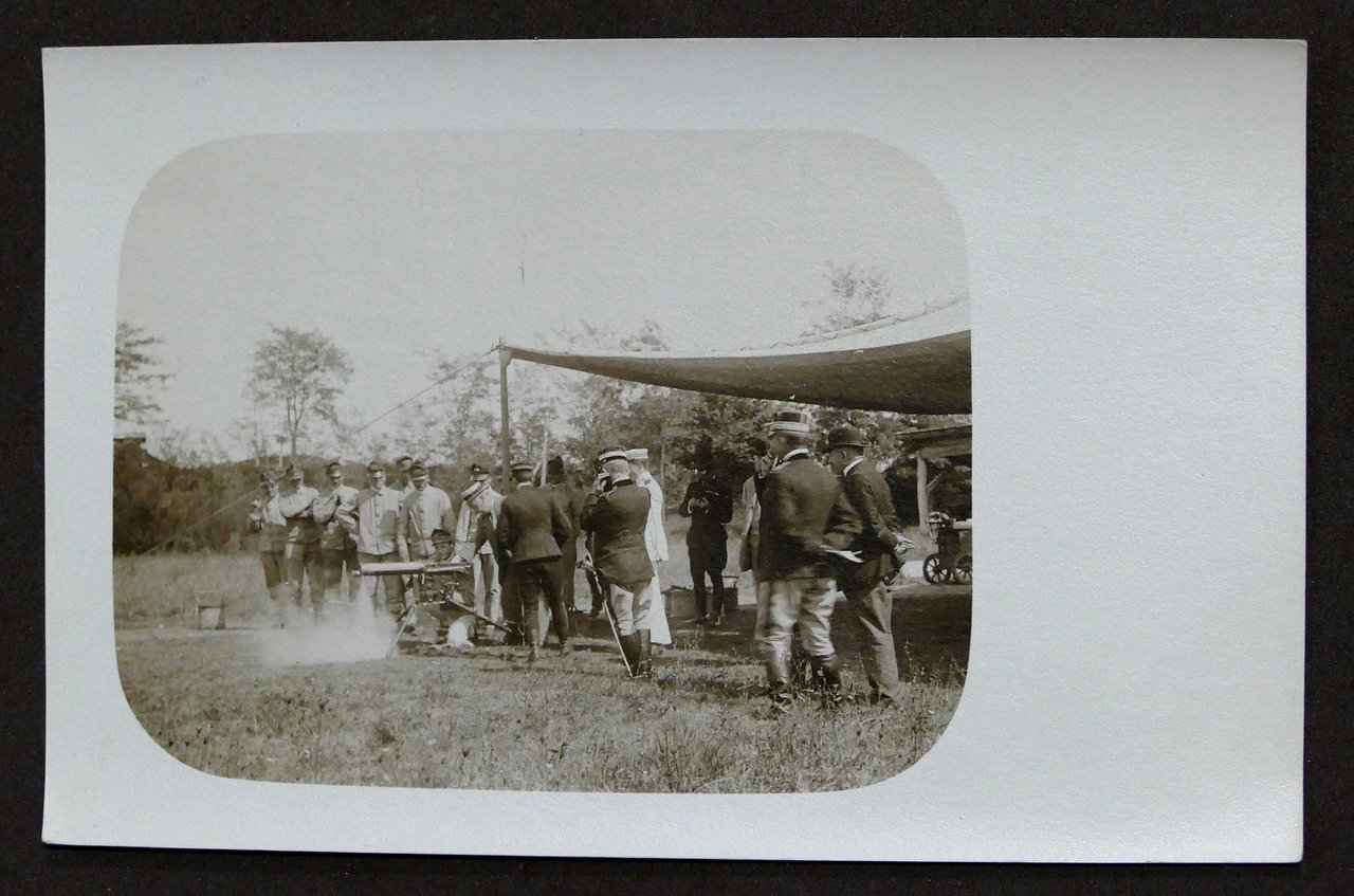 Militaria Foto d'epoca - cartolina (6) Esercito Reparto Mitraglieri - …