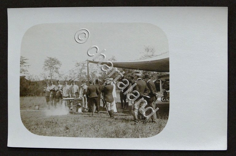 Militaria Foto d'epoca - cartolina (6) Esercito Reparto Mitraglieri - …