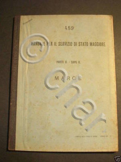 Militaria Manuale Servizio Stato Maggiore Marce 1911
